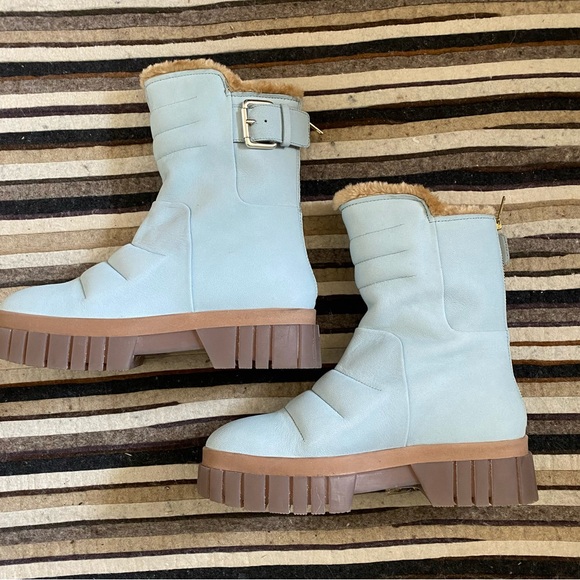 New Free People✨Fable Faux Fur Boot - Grey - Picture 3 of 7